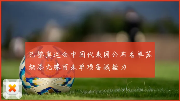 巴黎奥运会中国代表团公布名单苏炳添无缘百米单项备战接力