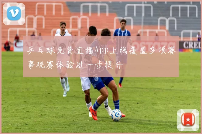乒乓球免费直播App上线覆盖多项赛事观赛体验进一步提升